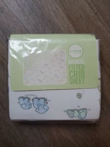 Sábana de cuna ajustada para bebé circo safari jirafa elefante unisex nueva... - Imagen 1 de 5