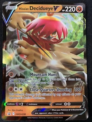 Hisuian Decidueye V #SWSH238 SWSH: Sword & Shield Promo Cards Pokemon NM - Image 1 of 2