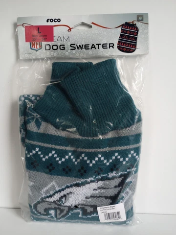 foco Nfl licenced Philadelphia eagles dog sweater. 22"-24" Cover