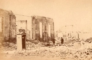 La Commune de Paris Docks de la Vilette Ruins old Loubere Photo 1871 - Imagen 1 de 4