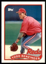 1989 Topps Traded Todd Benzinger . Cincinnati Reds #9T