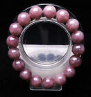 12.2mm Natural Purple Iolite Crystal Gemstone Round Beads Bracelet AAAAA
