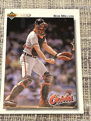 1992 Upper Deck  Bob Melvin #692 Baseball Card - Image 1 of 2