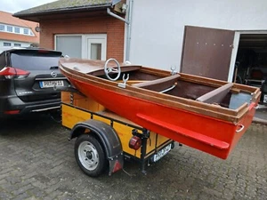 Ruderboot / Angelboot gebraucht mit PKW-Anhänger - Bild 1 von 9
