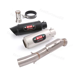 Mid Exhaust Muffler Pipe 51MM System DB Killer Modified For 790 ADV 2020-2023 - Picture 1 of 13