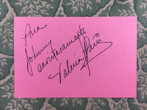 Valeria Pani - Mexican Cinema - Mexico at night -On a low heat -Autographed 1977 - Picture 1 of 2