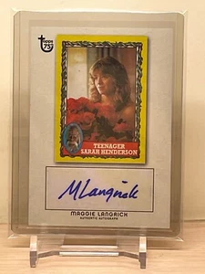 Maggie Langrick 2013 TOPPS 75TH ANNIVERSARY autograph AUTHENTIC AUTO - Picture 1 of 2