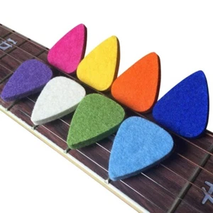 Ukulele Auswahl Filz Plektren / Plektren Für Ukulele Und Gitarre, 8 Stück G5433 - Bild 1 von 8