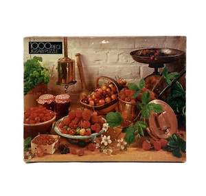 PUZ073-1000 Piezas Rompecabezas Vintage “Cerezas y Bayas” 21 1/2 x 27 1/2” - Imagen 1 de 2
