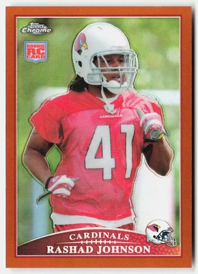 2009 Topps Chrome Copper Refractor Rashad Johnson #TC201 Cardinals RC,/649 - Image 1 of 2