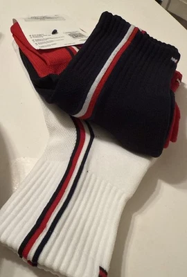 Calcetines Tommy Hilfiger QUARTER TOP - ROJO/azul/blanco.  NUEVO PRECIO DE VENTA $19.00 Foto 1 de 4