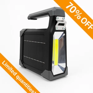 GAMA SONIC Solar Emergency Flashlight Camping Lantern USB Charging Port - Picture 1 of 12