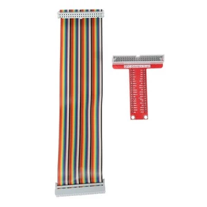 RPi GPIO Erweiterungskarte + Flachbandkabel + Montiert T Typ GPIO Adapter 2554 - Afbeelding 1 van 8