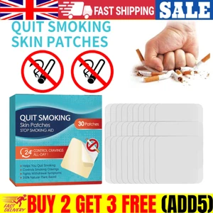 30 Patches Stop Smoking Aid Step 1 Through 3 to Quit Smoking Patches New - Picture 1 of 9