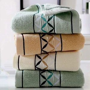 4 Pack Cotton Hand Towels,100% Cotton Face Towels, with Print Super Soft and ... - Picture 1 of 7