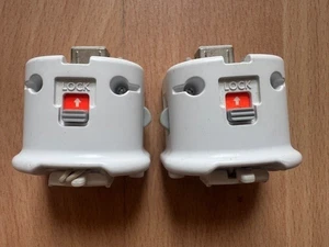 2x Official Nintendo Wii Motion Plus Adapters – White – Very Good Condition - Picture 1 of 1