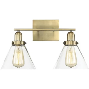 Savoy House Lighting 8-9130-2-322 Drake Bathroom Vanity Light Warm Brass - Picture 1 of 6