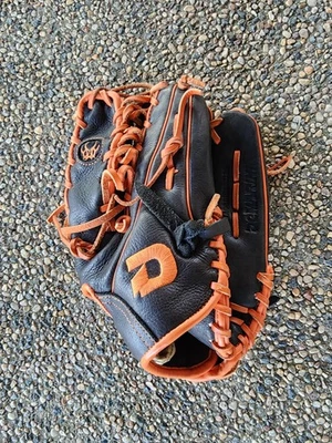 "Guante de softbol trapecio naranja y negro DeMarini Insane 12,5"" lanzamiento a la derecha" Foto 1 de 4