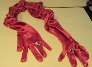 Niñas Claire's Rosa Nylon Guantes Detalle Estrás Disfraz Niños Talla Única - Imagen 1 de 4