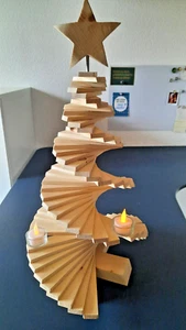 Weihnachtsbaum, Adventskranz, Fichte, frei Stehend, Handarbeit,H: 60 cm B: 33 cm - Bild 1 von 9
