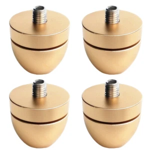 4Pcs Gold Hifi Speaker Spike Stand Foot Audio Isolation Feet Shockproof Nail US - Picture 1 of 4