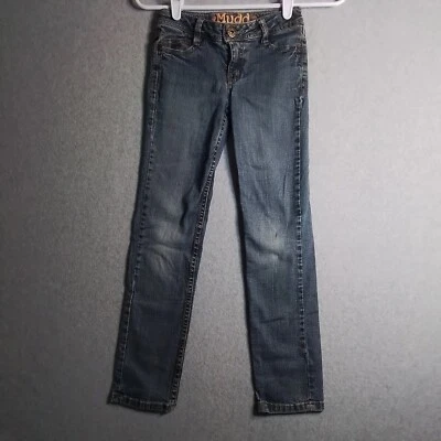 Mudd Little Girl Blue Jeans Slim Fit Size 10 Skinny Leg Standard 5 Pocket Jean - Image 1 of 4