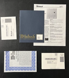 Vintage Original McIntosh WK3/WK4 KeyPads Manual, Installation GuideWarr CertNEW - Picture 1 of 6