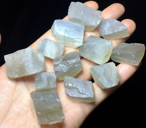 112g Natural Rare White Moonstone Quartz Crystal Healing Reiki Raw Stone C98