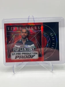 2025 FOGLIA POP CENTURY DAVE EAST INSEGNE VINILE 1/1 PROVA DI PRE-PRODUZIONE - Foto 1 di 2