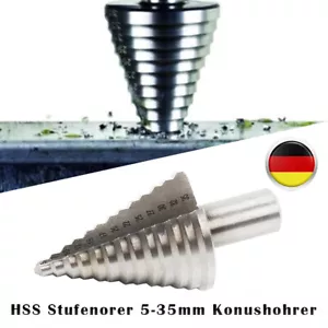 HSS Stufenbohrer 5-35mm Konusbohrer für Edelstahl Metall Holz Kunststoff Set - Bild 1 von 7
