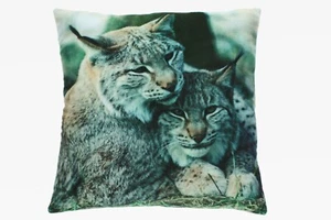 Kissen Motiv Luchse Deko Kuschelkissen 35x35 cm 1043060 - Picture 1 of 1