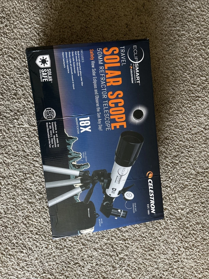 Telescópio refrator Celestron Travel Solar Scope 50mm - Imagem 1 de 1