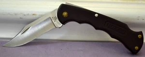 Vintage Buck 422 Bucklite Flat Blade Lock-Back Brown Pocket Knife 1986 USA-Great - Picture 1 of 9