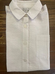 Chefwear Langarm Hemd mit Knopfleiste Struktur weiß Größe S - Bild 1 von 7