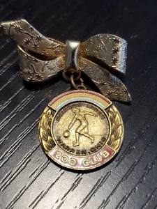 Rainbow Lanes Warren Ohio Bowling 200 club Pin with ribbon gn - Picture 1 of 2