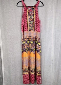 Hale Bob For Rockmans Size 16 Mosaic Keyhole Dress BNWT 19" Bust - Picture 1 of 10