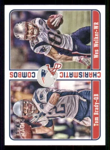 2012 Topps Magic Charismatic Combos #CCBW Tom Brady/Wes Welker - Picture 1 of 2