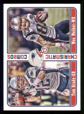 2012 Topps Magic Charismatic Combos #CCBW Tom Brady/Wes Welker - Image 1 of 2
