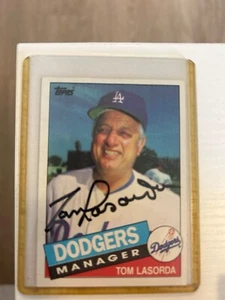 1985 Topps - Tommy Lasorda #601 autograph - Picture 1 of 1