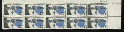 Mariner 10 Venus Mercury US 10c Block of 10 Stamps - Image 1 of 2