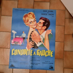 Ancienne affichette de cinéma (79 cm / 55,5 cm) - Conduite à gauche - 1962 - Bild 1 von 11