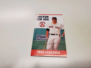 RS20 Boston Red Sox 1995 MLB Baseball Pocket Schedule - Dunkin' Donuts - Picture 1 of 2