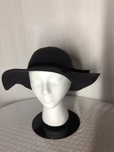 Youth Hat Grey With Felt Band With Bow Slightly Floppy Brim 100% Polyester 6.5” - Picture 1 of 7