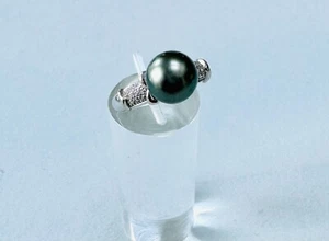 Anillo de oro blanco con perla del Mar del Sur y diamantes de LUXUS4YOU ID: 8624 - Imagen 1 de 5