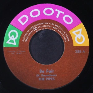 PIPES: be fair / let me give you money DOOTO 7" Single 45 RPM - Picture 1 of 2