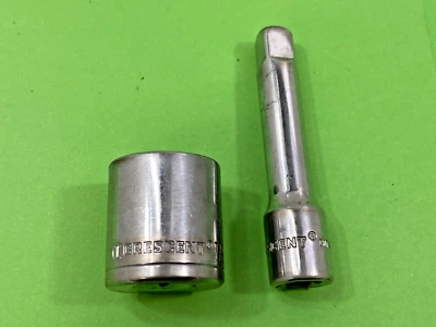 7/8" Crescent ~ Socket AND 3" Extension ~ 3/8" Dr. - Image 1 of 3