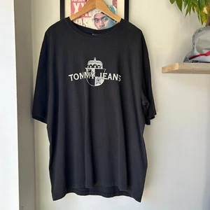 VINTAGE | T-Shirt Tommy Jeans Logo schwarz Gr. XL - Bild 1 von 7