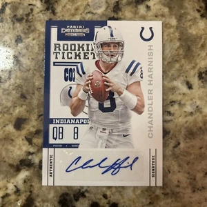 Boleto de novato Chandler Harnish 2012 Panini Contenders variante de avance automático #114 - Imagen 1 de 2