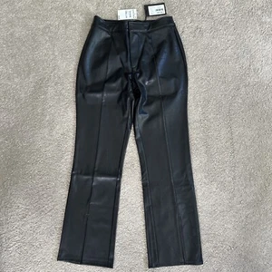 Paige Mesa Hose schwarz Kunstleder Größe 2 Neu mit Etikett von Nordstrom’s - Bild 1 von 8