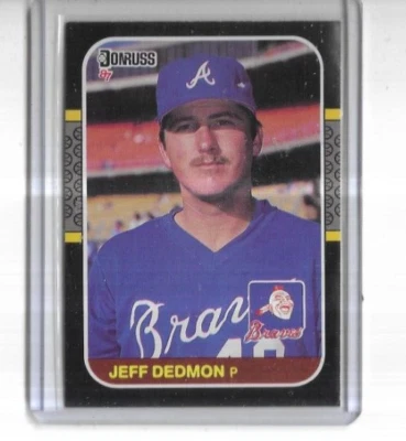 1987 Donruss #314 Jeff Dedmon Atlanta Braves - Image 1 of 2